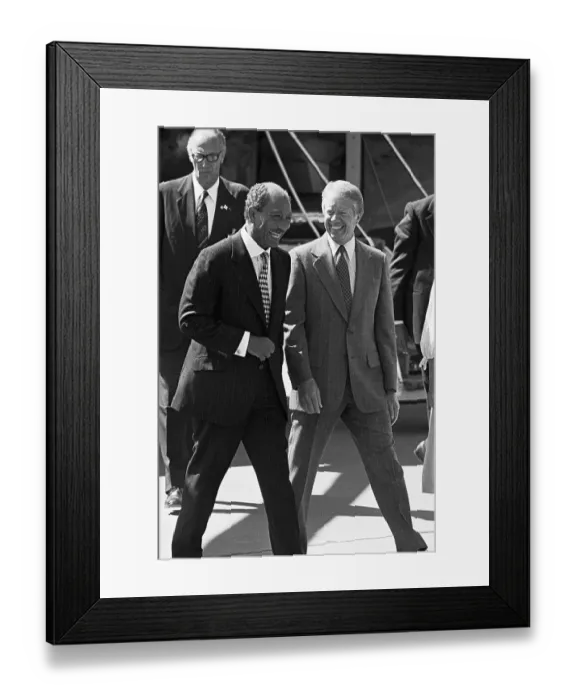 Framed Print : President Carter & President Sadat Framed Print : President Carter & President Sadat