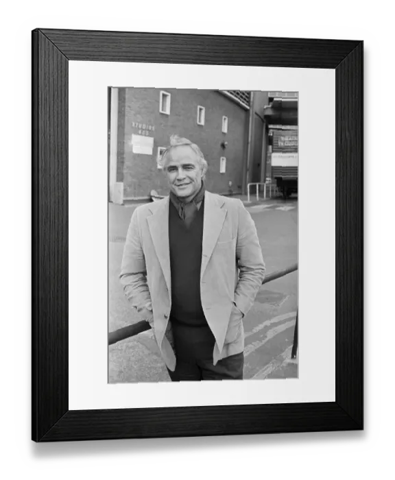 Framed Print : Portrait of Marlon Brando Framed Print : Portrait of Marlon Brando