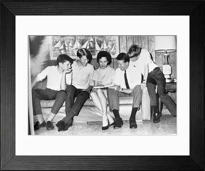 Framed Print : Jimmy Carter W / Wife And Children Framed Print : Jimmy Carter W / Wife And Children