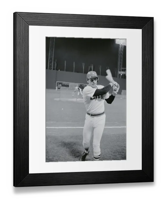 Framed Print : Carlton Fisk Swinging Bats Framed Print : Carlton Fisk Swinging Bats