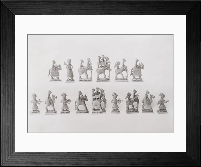 Framed Print : Napoleon's Chess Statuettes Framed Print : Napoleon's Chess Statuettes