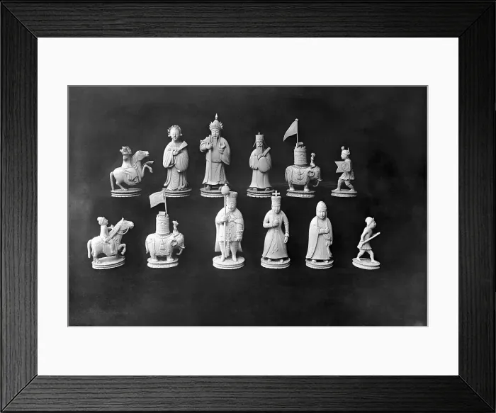 Framed Print : Napoleon's Chess Statuettes Framed Print : Napoleon's Chess Statuettes