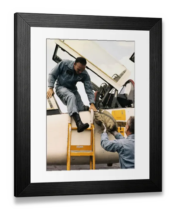 Framed Print : Michael Collins with Donald K. Slayton Framed Print : Michael Collins with Donald K. Slayton