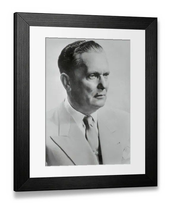 Framed Print : Portrait of Yugoslav revolutionary and statesman Josip Broz Tito Framed Print : Portrait of Yugoslav revolutionary and statesman Josip Broz Tito