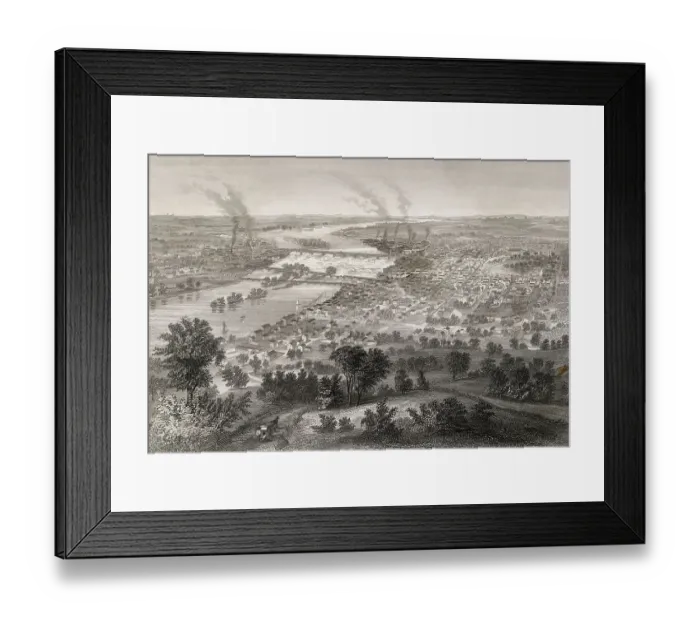 Framed Print : Richmond and Vicinity Framed Print : Richmond and Vicinity