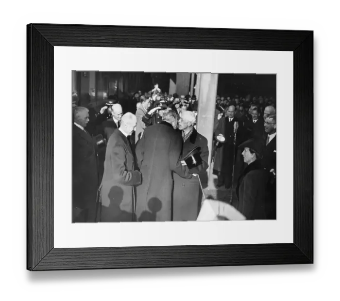 Framed Print : Royal Members Greeting one Another Framed Print : Royal Members Greeting one Another