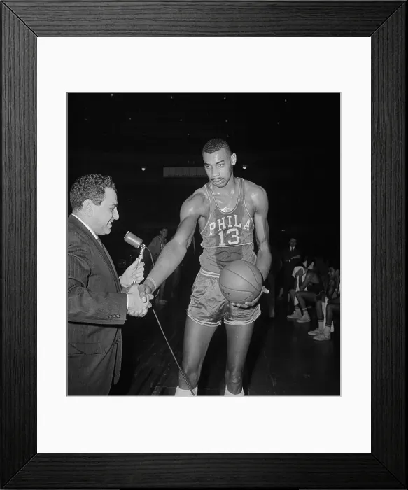 Framed Print : Wilt Chamberlain and Nick Kerbawy Shaking Hands Framed Print : Wilt Chamberlain and Nick Kerbawy Shaking Hands