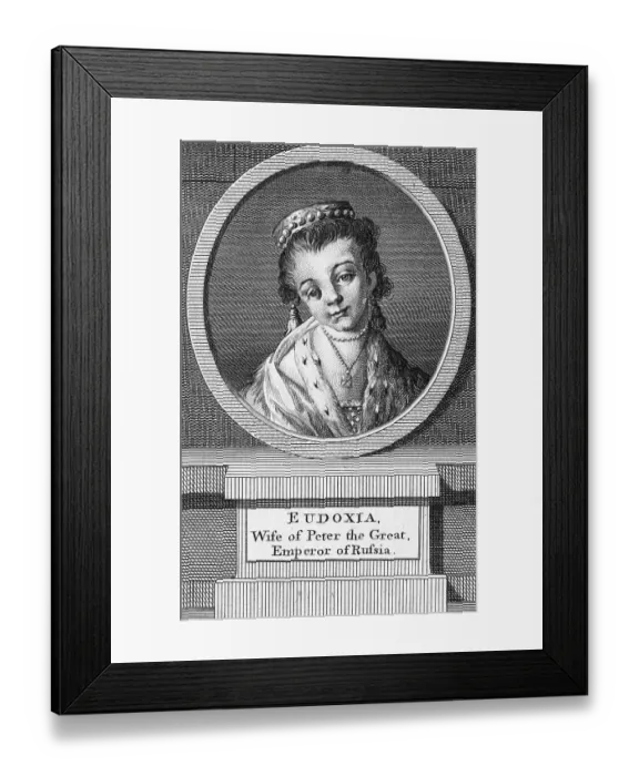 Framed Print : Portrait of Eudoxia, First Wife of Peter the Great Framed Print : Portrait of Eudoxia, First Wife of Peter the Great