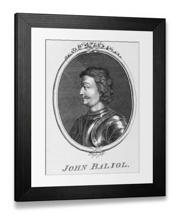Framed Print : King John Balliol Framed Print : King John Balliol