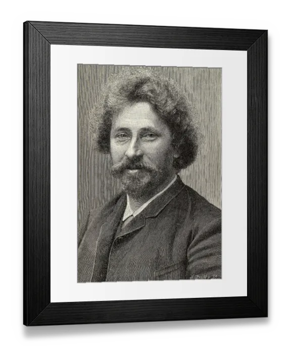 Framed Print : Portrait of Il'ja Efimovic Repin Framed Print : Portrait of Il'ja Efimovic Repin