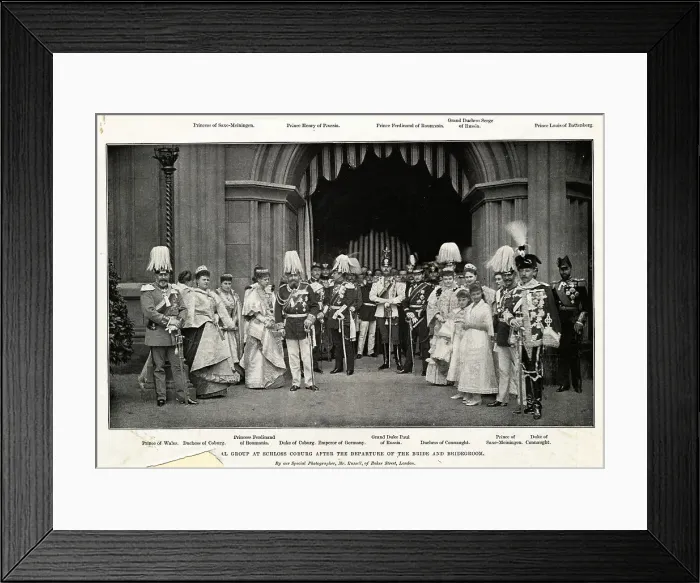 Framed Print : Portrait of European Royalty