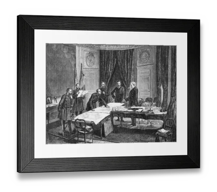 Framed Print : German Council of War Framed Print : German Council of War