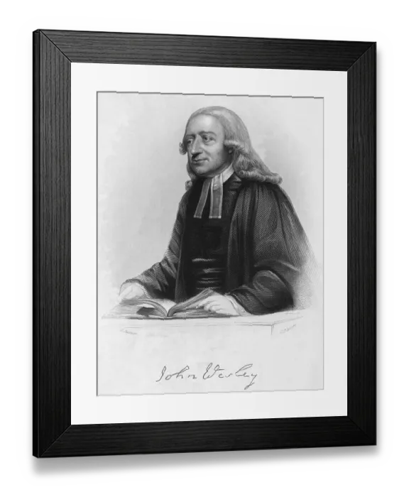 Framed Print : Portrait of John Wesley Framed Print : Portrait of John Wesley