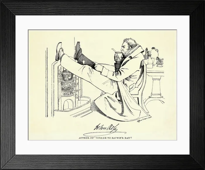 Framed Print : Author of Voyage to Baffin's Bay John Ross