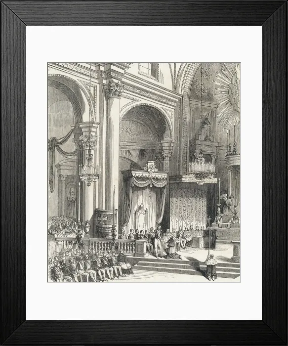 Framed Print : Inauguration Ceremonies for Antonio Lopez or Santa Ana Framed Print : Inauguration Ceremonies for Antonio Lopez or Santa Ana