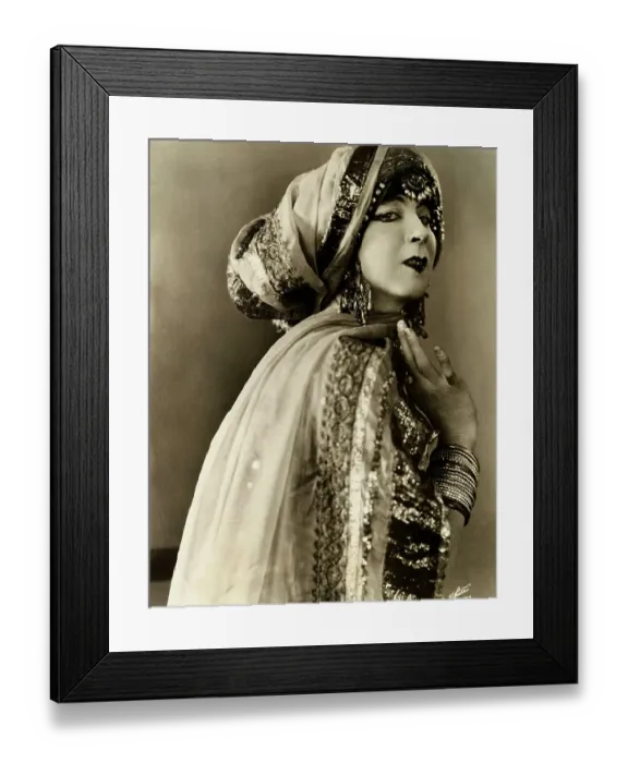 Framed Print : Ruth St. Denis in an Indian Costume Framed Print : Ruth St. Denis in an Indian Costume