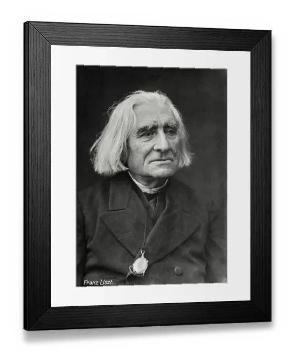Framed Print : Composer Franz Liszt Wearing Watch Around His Neck Framed Print : Composer Franz Liszt Wearing Watch Around His Neck