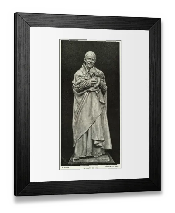 Framed Print : Statue of St. Vincent De Paul Framed Print : Statue of St. Vincent De Paul