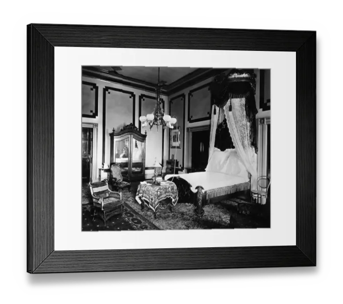 Framed Print : Lincoln Bedroom in White House Framed Print : Lincoln Bedroom in White House