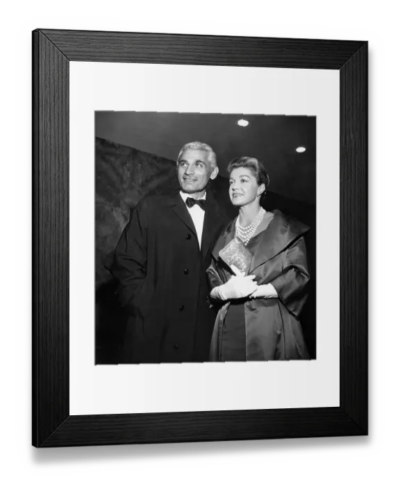 Framed Print : Jeff Chandler and Esther Williams