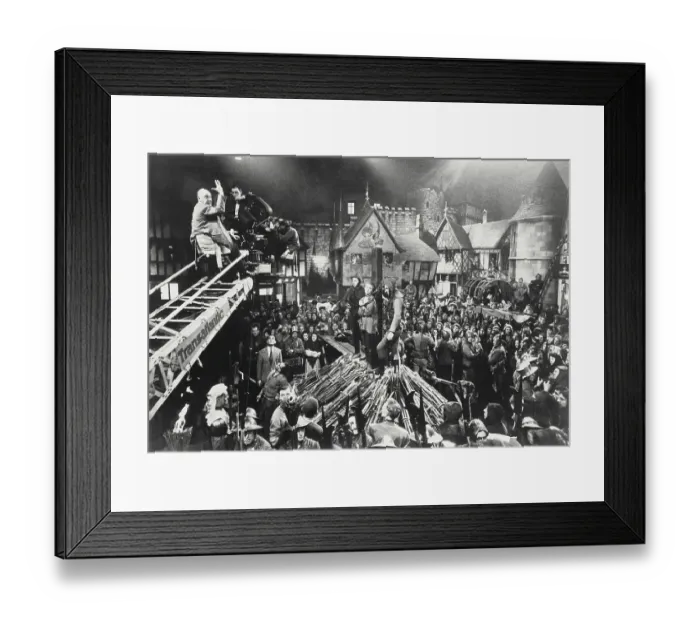 Framed Print : Director Otto Preminger with His Cast Framed Print : Director Otto Preminger with His Cast