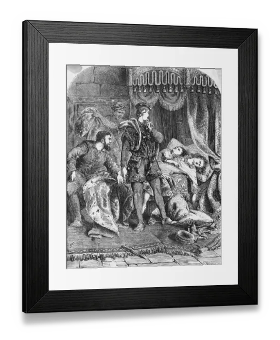 Framed Print : Nobleman Viewing Dead Bodies Framed Print : Nobleman Viewing Dead Bodies
