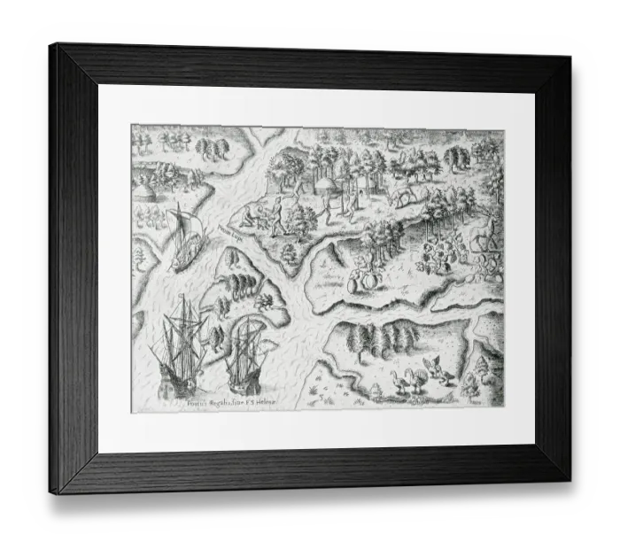 Framed Print : Early Map of Florida Framed Print : Early Map of Florida