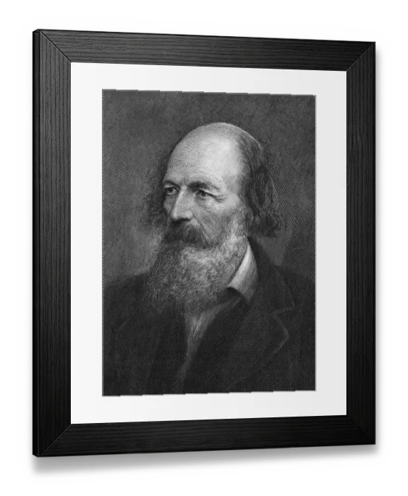 Framed Print : Portrait of Alfred Lord Tennyson