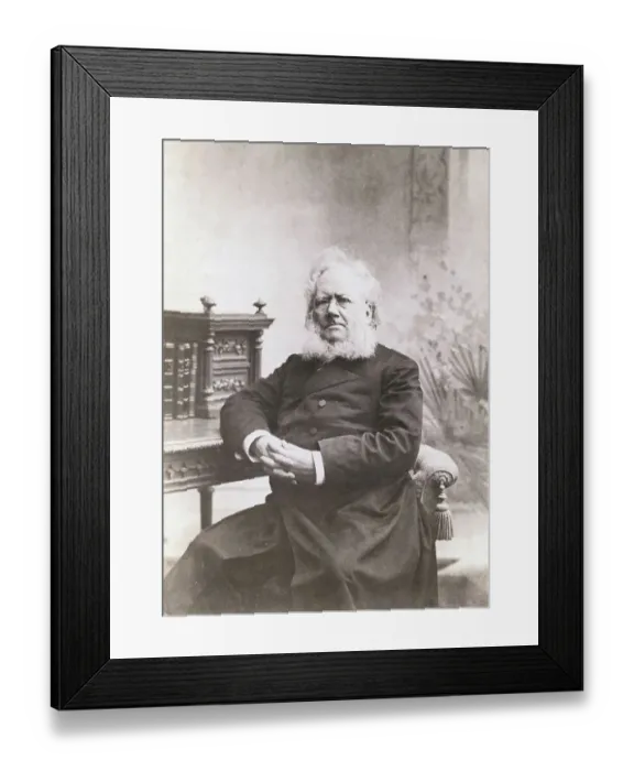 Framed Print : Seated Portrait of Henrik Ibsen Framed Print : Seated Portrait of Henrik Ibsen