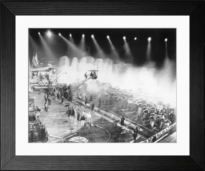 Framed Print : Film Crew Shooting in the Rain Framed Print : Film Crew Shooting in the Rain