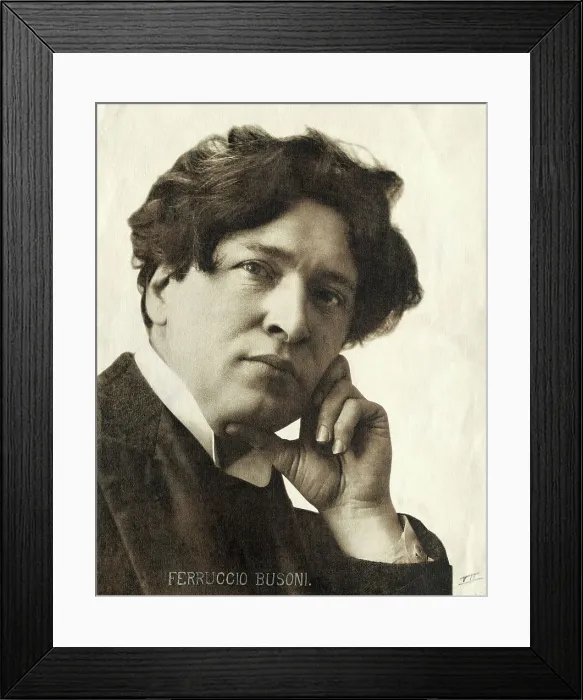 Framed Print : Ferrucio Busoni In Close-Up Photo Framed Print : Ferrucio Busoni In Close-Up Photo