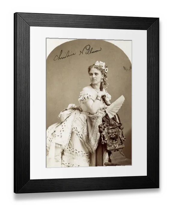 Framed Print : Portrait Of Christine Nilsson Framed Print : Portrait Of Christine Nilsson