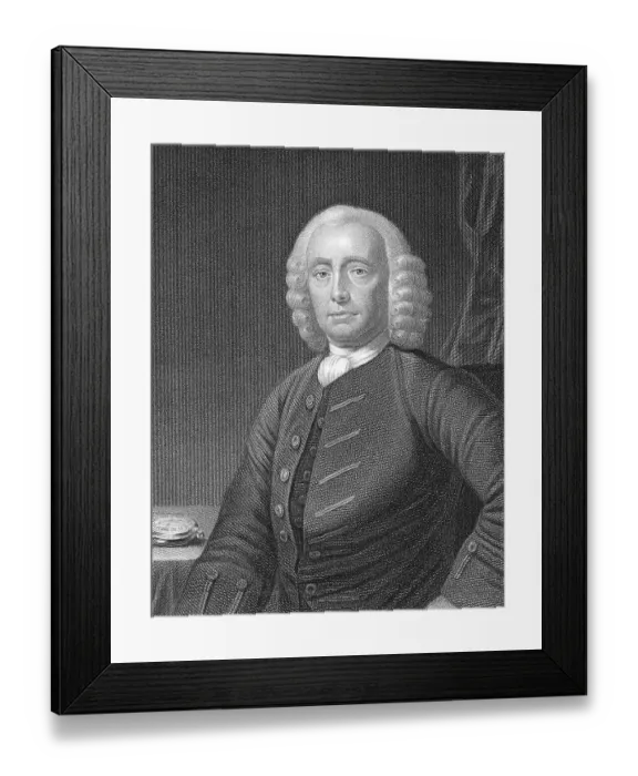 Framed Print : 18th-Century Engraving of John Harrison Framed Print : 18th-Century Engraving of John Harrison