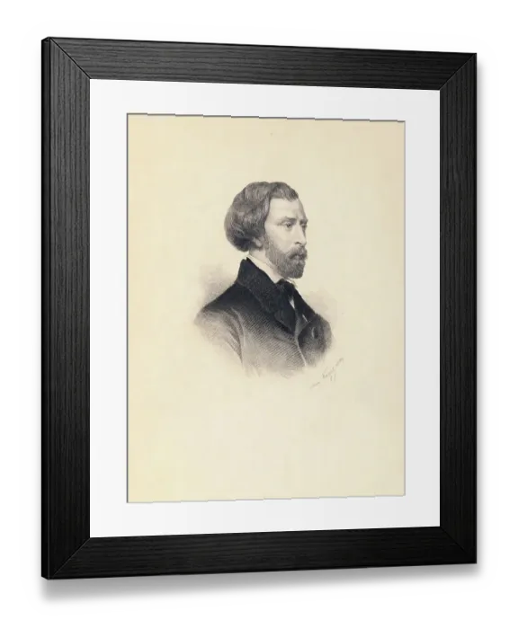 Framed Print : Alfred de Musset Framed Print : Alfred de Musset