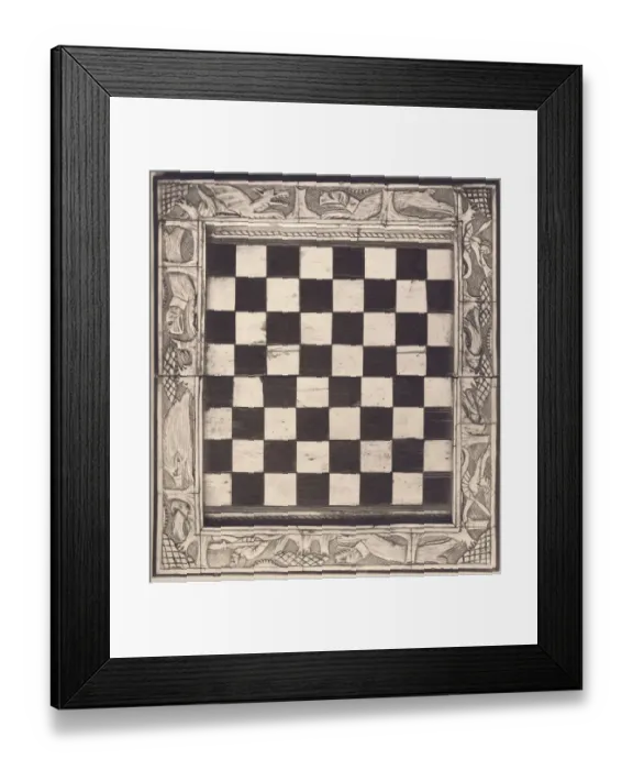 Framed Print : Ivory Chessboard Framed Print : Ivory Chessboard