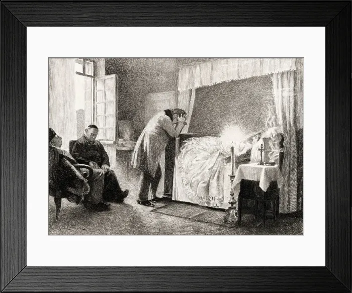 Framed Print : Scene from Madame Bovary by Gustave Flaubert Framed Print : Scene from Madame Bovary by Gustave Flaubert