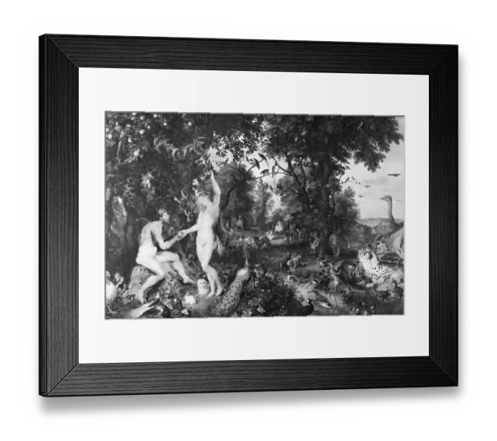 Framed Print : Eve Offering Apple to Adam Framed Print : Eve Offering Apple to Adam
