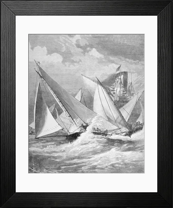 Framed Print : Boats in Yacht Race Framed Print : Boats in Yacht Race