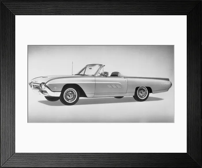 Framed Print : New Thunderbird in Showroom