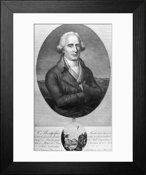 Framed Print : French Balloonist Montgolfier Framed Print : French Balloonist Montgolfier
