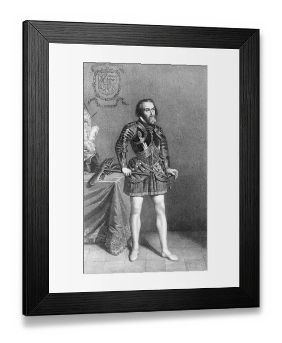 Framed Print : Spanish Explorer Hernando Cortez Framed Print : Spanish Explorer Hernando Cortez
