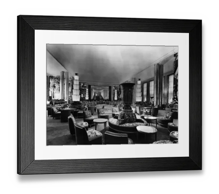 Framed Print : General View S.S.Normandie'S Lounge Framed Print : General View S.S.Normandie'S Lounge