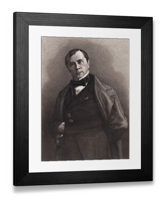 Framed Print : Journalist Emile de Girardin Framed Print : Journalist Emile de Girardin