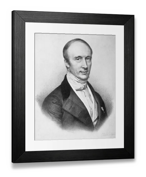 Framed Print : Portrait of Augustine Lewis Cauchy Framed Print : Portrait of Augustine Lewis Cauchy