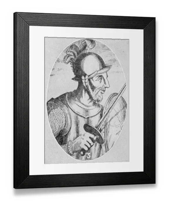Framed Print : Portrait of Alonso de Ojeda Framed Print : Portrait of Alonso de Ojeda