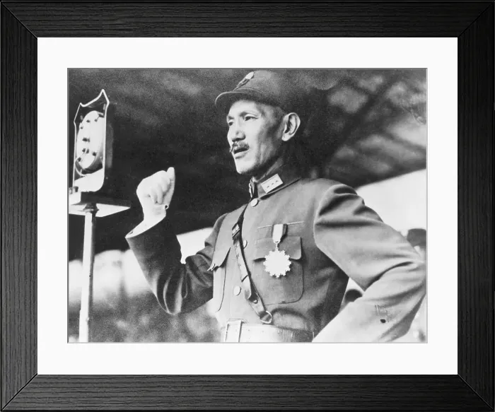 Framed Print : Chiang Kai-Shek Making Speech Framed Print : Chiang Kai-Shek Making Speech