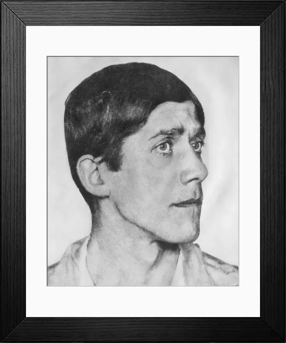 Framed Print : Artist Oscar Kokschka Framed Print : Artist Oscar Kokschka