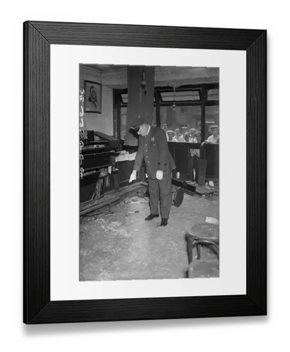Framed Print : Beer Garden Bombing