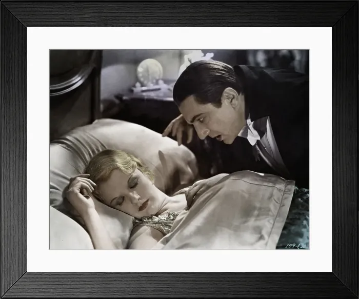 Framed Print : Bela Lugosi and Helen Chandler in Dracula