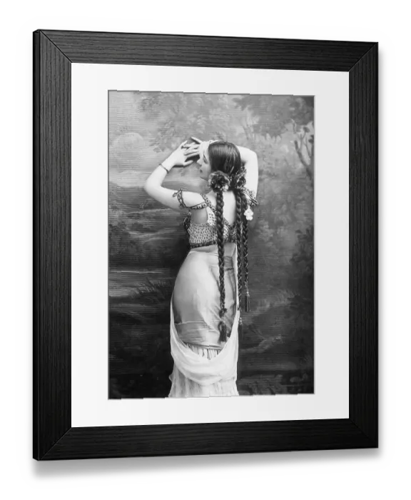 Framed Print : Mata Hari Facing Wall Framed Print : Mata Hari Facing Wall